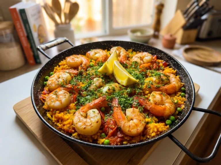 Seafood Paella with Shrimp & Scallops