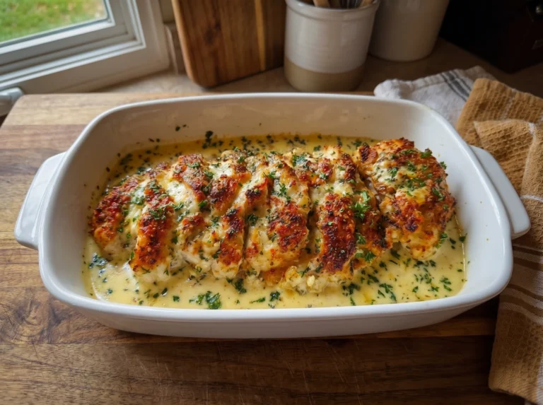 Creamy Garlic Parmesan Chicken Bake