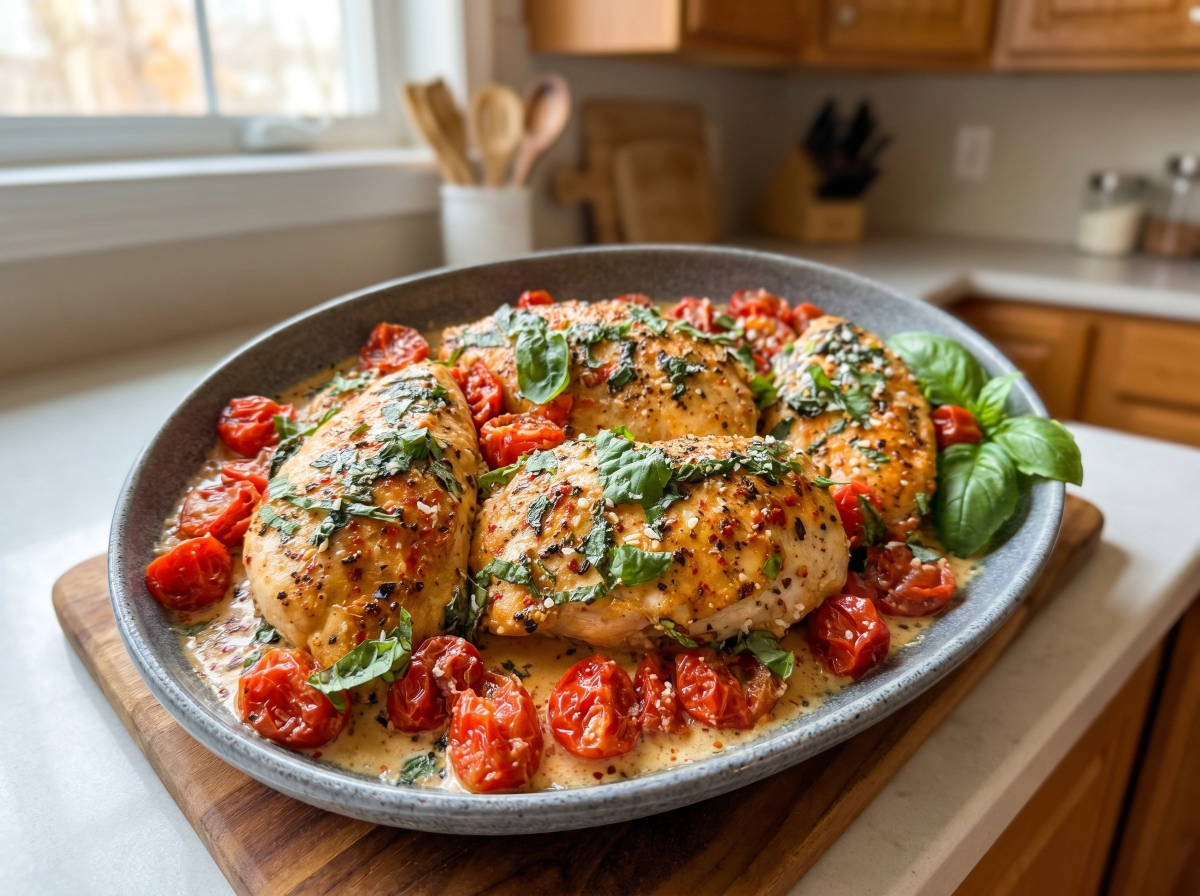 Tuscan Tomato Basil Chicken