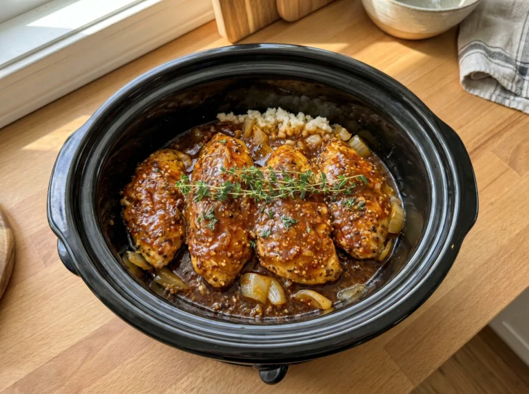 Slow Cooker Honey Mustard Chicken